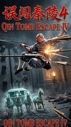 Qin Tomb Escape IV: The Ghost Chariots | 误闯秦陵4·横刀格挡幽灵战车 #QinTomb #Shaolin #TrapEscape #kungfu