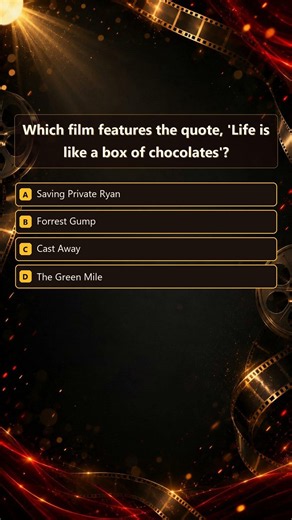 Cinema Quiz | Which film features the quote, 'Life is like a box of c…