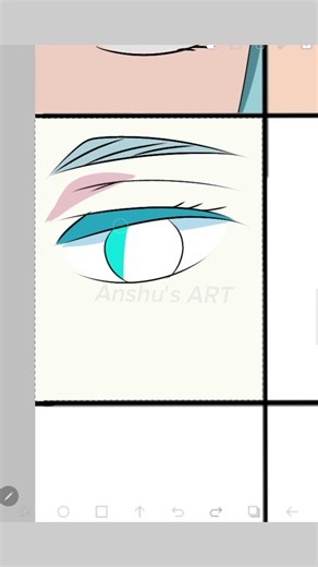 Drawing JJK characters eyes pt-31#jjk#jujutsukaisen #anime#animeart#digitalart#ibispaintx #shorts