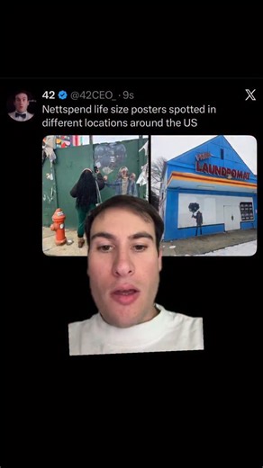 42 on Instagram: "Nettspend life size posters spotted in different locations around the US #nettspend #elc #earlylifecrisis #42ceo"