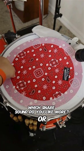 Which snare sound do you like more, 1 or 2? #shorts #short #drums #sound #tune #tuning #tone #snare