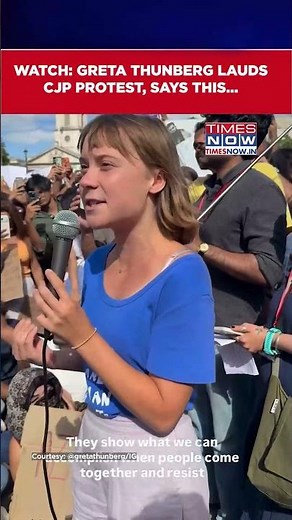 Greta Thunberg Lauds CJP Protest, Says Students Demonstration 'Given Us Hope' #shorts