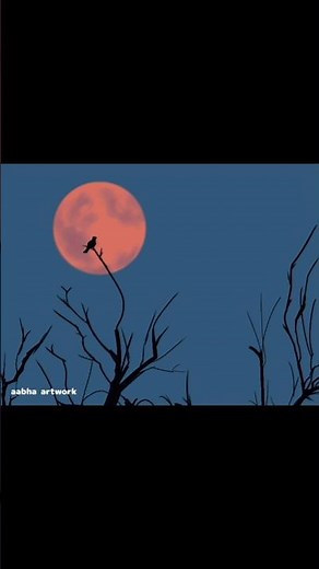 moon painting #ibispaintx #digitalart #tutorial #painting #art #shorts