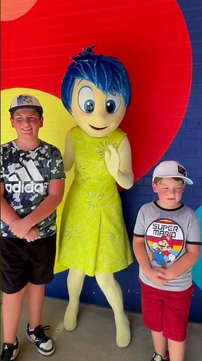 Meeting JOY from Inside Out Meet & Greet Pixar Place Hollywood Studios at Disney World