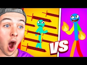 Reacting to the MOST INSANE Stickman FIGHT on YOUTUBE!