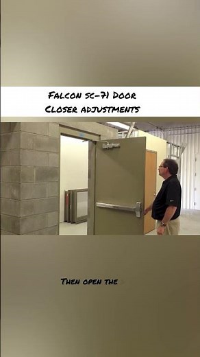 How To Adjust A Falcon SC-71 Door Closer #shorts #doors #hardware #construction #contractor
