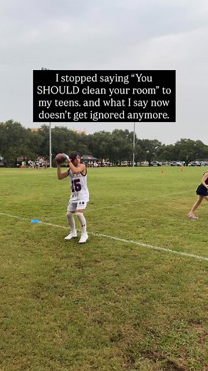 I used to say it without even noticing “You should clean your room.” And every single time… ignored. Eye rolls. Silence. Disappearing teenagers. Then I learned something from a teacher: “Teens don’t shut down because of screens. They shut down because of tone.” And one word triggers resistance more than anything else: “should.” When we say “you should…,” their brain doesn’t hear guidance, it hears pressure. It feels like we’re grabbing the steering wheel while they’re trying to learn how to driv