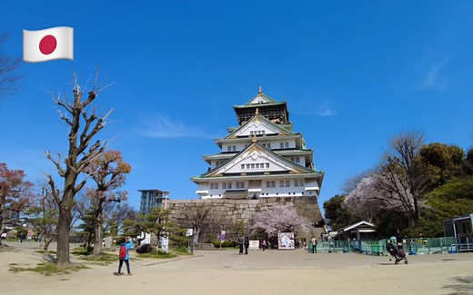 【4K超清】日本大阪城天守阁旅游 | 大阪观光指南 2022.4