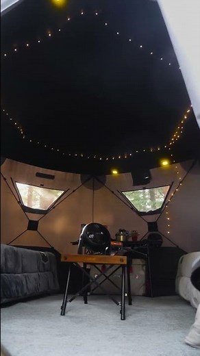 Inside look at the 6 Sided Hub Tent all setup at camp | Freespirit Recreation