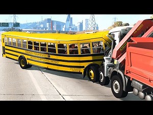 School Bus Crashes #1 – BeamNG.Drive