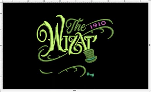 Wizard of Oz Embroidery Design: Two Styles, Five Sizes (digital File) - Etsy