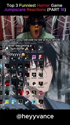 Top 3 Funniest Horror Game Jumpscare Reactions 😂 | Gamers Screamed Loud