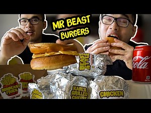 I Try MR BEAST BURGERS. - WHOLE MENU