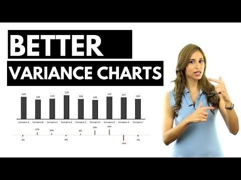 How to Create Variance Charts in Excel with Percentage Change (simple & uncommon technique)