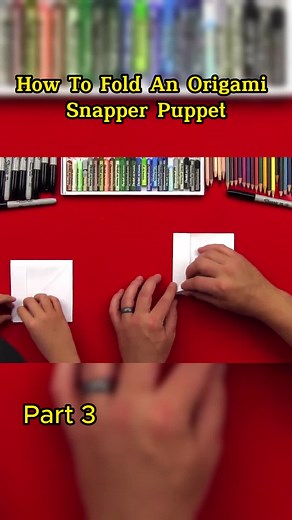How To Fold An Origami Snapper Puppet