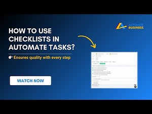 How to use Checklists in Automate Tasks?