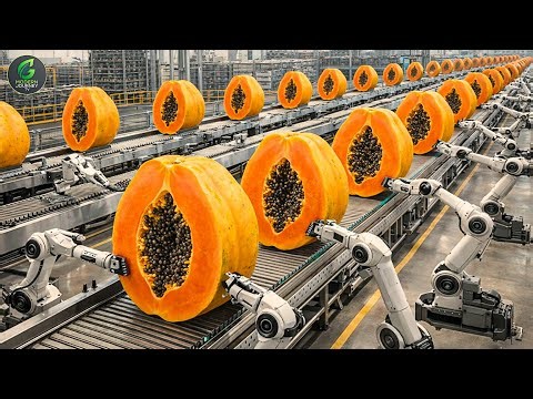 Inside a Modern Dried Papaya Factory: From Papaya Farm to Delicious Dried Papaya (Full Process)