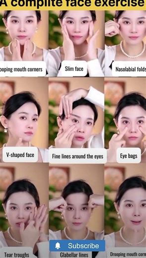 Complete Face Exercise Routine for a Slim, Lifted & Glowing Face | Daily Face Yoga #shorts