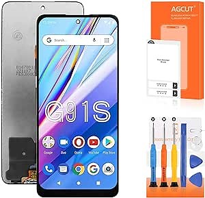 AGCUT Screen Replacement for BLU G91S G0550WW 6.8" LCD Display Touch Digitizer Glass Assembly with Tools