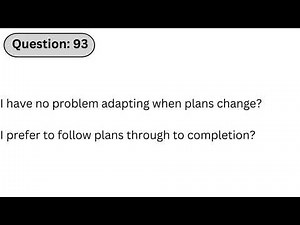 USPS 476 Mail Processor | Q93: I have no problem adapting when plans change?