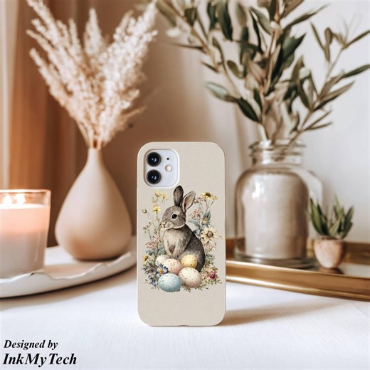 Easter Bunny Phone Case, Floral Easter Phone Case, Spring Rabbit iPhone Case for Samsung & Pixel - Etsy