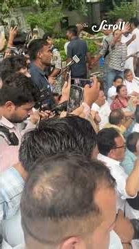 'Pradhan Mantri Istifa Do': Congress MPs protest outside PM Modi's residence