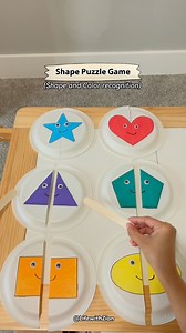 268K views · 1.6K reactions | Looking for a fun way to teach shapes and colors?里 Try this simple shape puzzle game using paper plates! It’s perfect for little hands to practice problem-solving and fine motor skills! 朗 #montessoriactivities #diyactivitiesforkids #learningthroughplay #toddleractivities #preschoolactivities #kindergartenactivities #shapeactivities | Life with Zion | Facebook