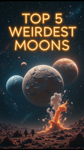 🌙 Top 5 Weirdest Moons in Our Solar System 🌌