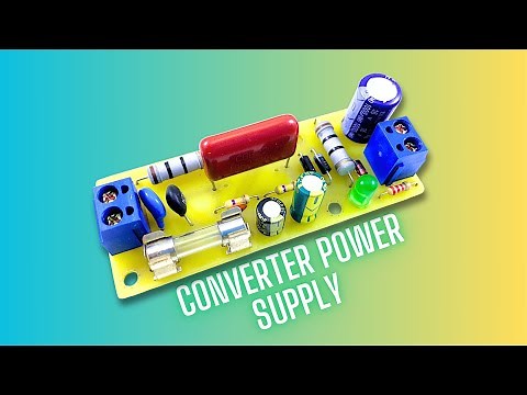 How to Make a Simple 220VAC to 12V DC Converter Power Supply Using Diodes, Capacitors, and Resistors