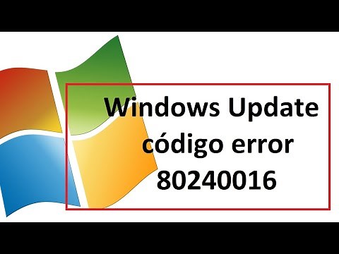 Solución Windows Update código error 80240016