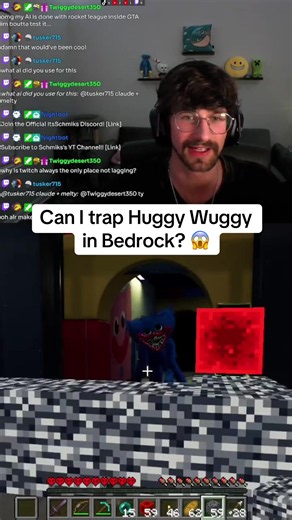 Sooo uhhh what happened to huggy 😭 #schmiks #itsschmiks #schmikslive #minecraft #poppyplaytime