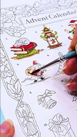 Advent Coloring Day 5 ✨ Color with me ✨ R.J. Hampson