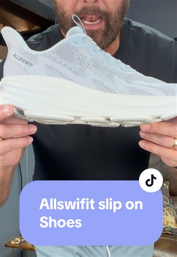 These are the men's slip on tennis shoe from Allswifit! No more bending over to tie your shoes when you can just slip in and out of these easily. Easy ins and outs! Great for running walking exercise and sports! Casual wear it the gym these will look and feel great all day long! True to size#tiktokshopcreatorpicks #tiktokshopjumpstartsale #tennisshoes #tiktokshopspringglowup #sneakers