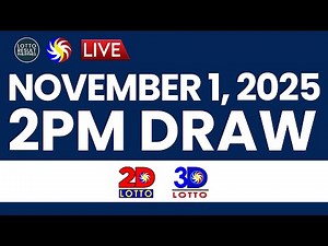 LIVE: 2PM PCSO Lotto Result Today November 1, 2025