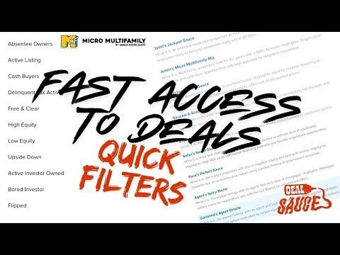 🛸Deal Sauce Hack: Use Quick Filters to Instantly Find Your Next Deal! 🚀