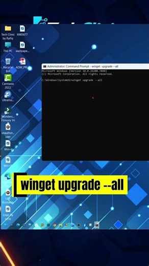 Update All Apps in Windows with One Command#winget #CMDtips#PCTips #ComputerTips #TechClinicByRafiq