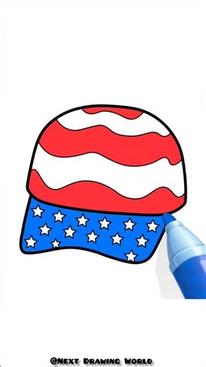 ​Show your spirit! 🇺🇸 Can we get 2,000 likes for the Red, White, and Blue? ❤️🤍💙 #howtodraw
