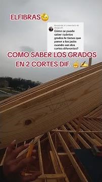 How to Calculate Jack Rafter Cheek Cuts with Two Different Pitches @chaparroelfibras08