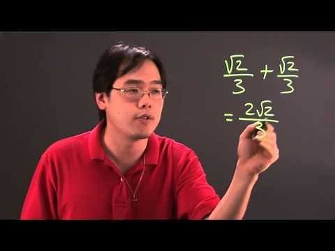 How to Add Square Roots to Numerator Fractions