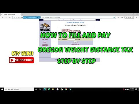 Oregon Weight Distance Tax: A Simple Guide to Filing and Payment
