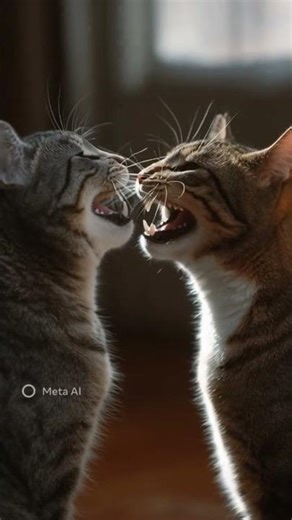 cats funny fighting sounds😂😂. #kidsvideo #funny #catvideos #youtubeshorts