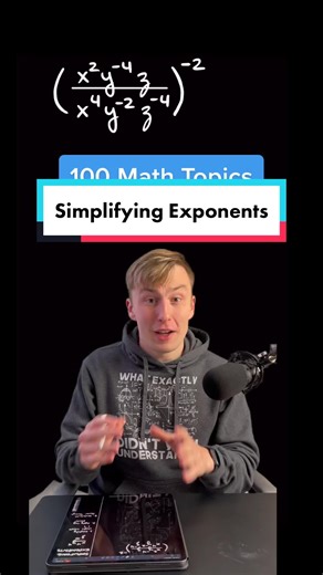 Simplifying Exponents #math #algebra #learn #learnontiktok #tutorial #highschool