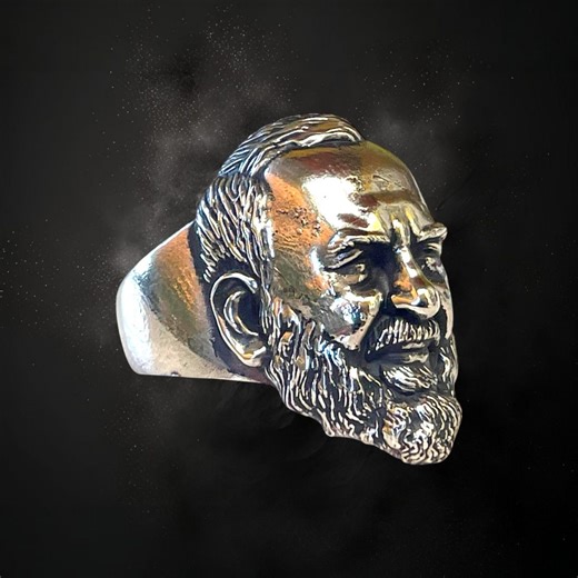 Padre Pio Ring, Motiv des Vaters Pius - Weißbronze - Religiöses Schmuckstück - Hergestellt in Italien - Etsy.de