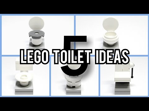 5 Lego Toilet Ideas | MOC Tutorial