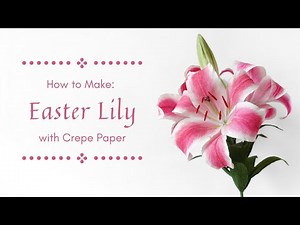 MAKING CREPE PAPER EASTER LILY | Sneak Peek #flowers #crepepaperlily #crepepaperflowers