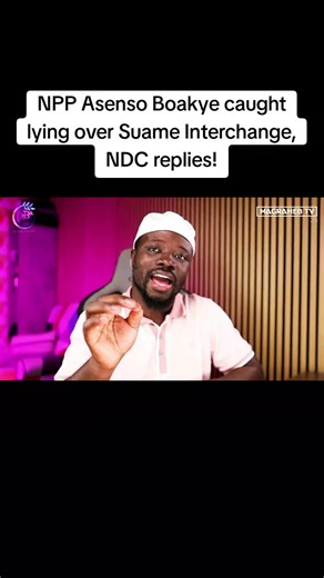 NPP Asenso Boakye caught lying over Suame Interchange, NDC replies! #magrahebtv #ghanatiktok🇬🇭 #viral #fyp #tiktoknews