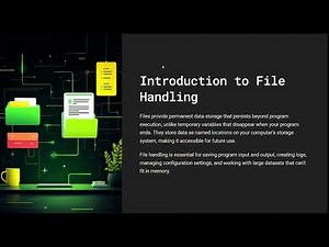 Introduction to File Handling and Character Count Program