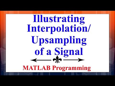 Illustration of interpolation or upsampling of a signal using MATLAB | Digital Signal Processing