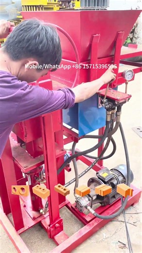 Semi automatic compressed earth block machine, ladrillo lego machine