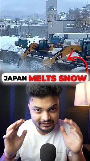 This is used to remove snow in Japan 😱 #shorts #japan #facts #engineering